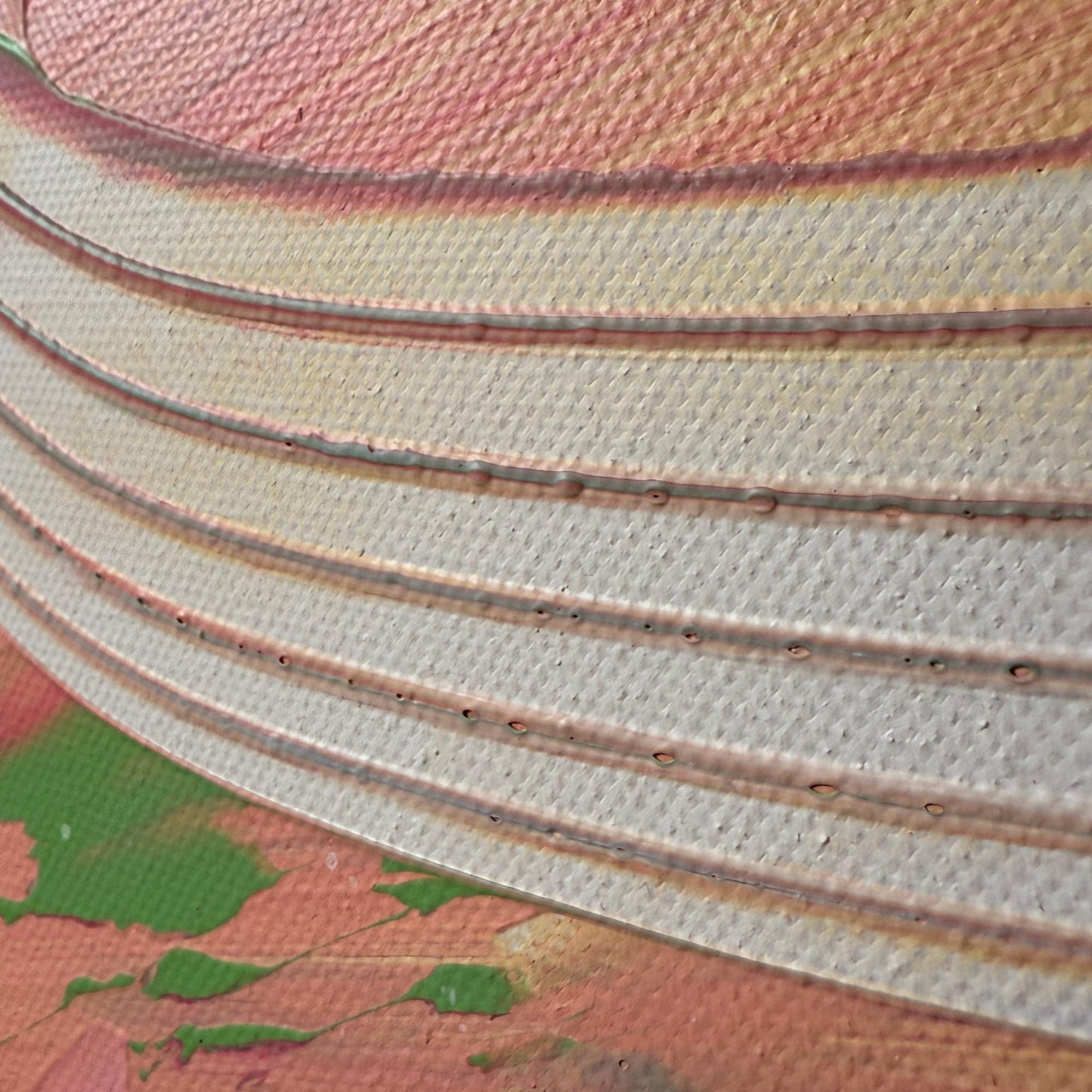 Details Abstraktes Diptychon 2-teilig. Handgemaltes Gemälde mit floralem Motiv in Pastellfarben. Ideal für Wanddeko.