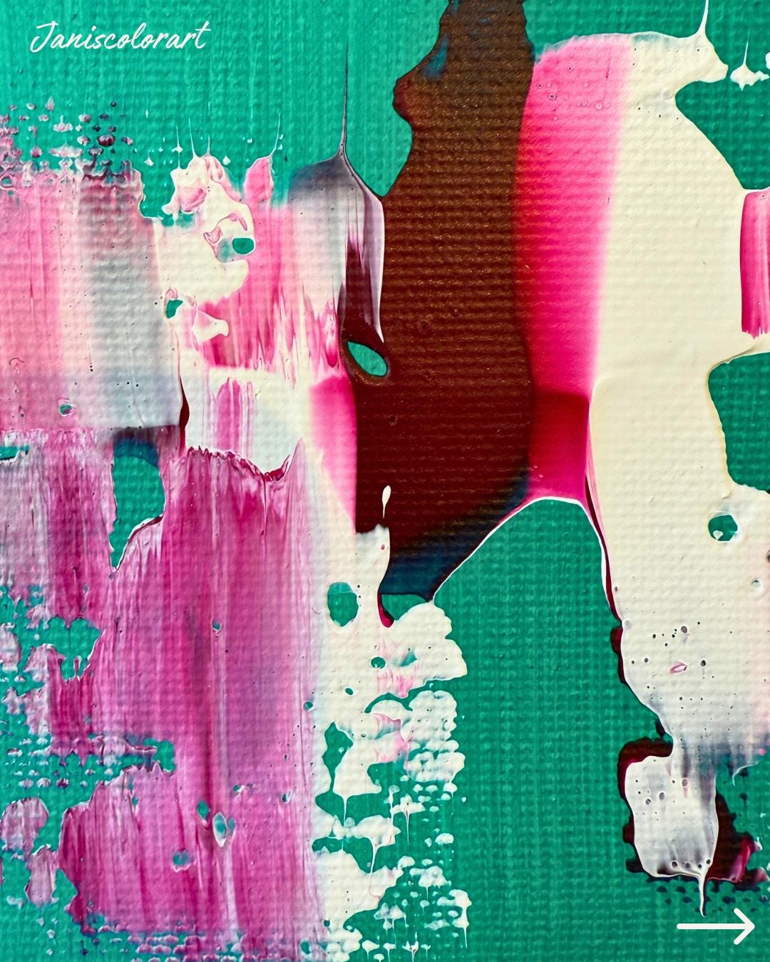 moderne kunst online kaufen: Mini Leinwand inclusive Staffelei für Regaldeko.