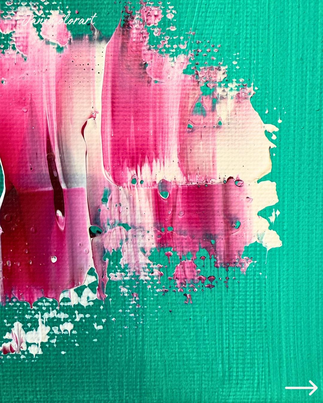 moderne kunst online kaufen: Mini Leinwand inclusive Staffelei für Regaldeko.